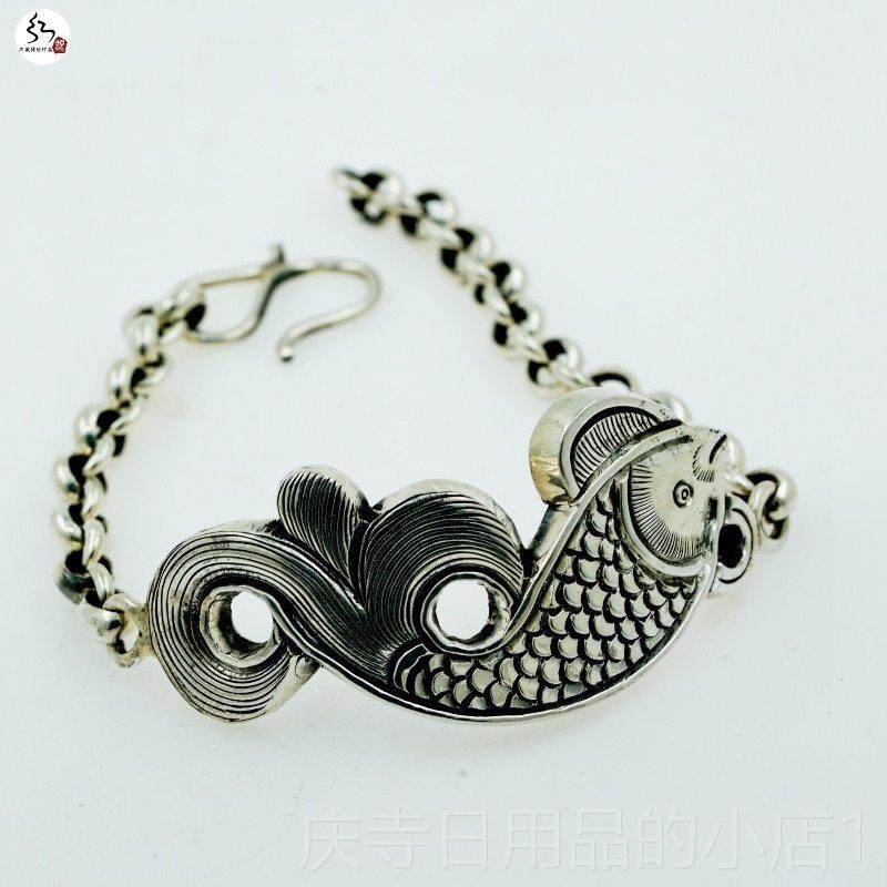 高档红银99古足口银镯手镯女覆民族风开简约铃铛子非鱼手工定制银,饰品/流行首饰/时尚饰品新,手镯,淘宝优惠券,粉丝福利购,淘宝优惠卷