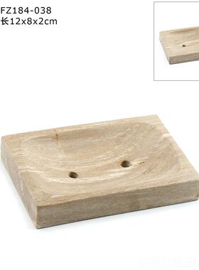 高档办公室桌装饰U盘钥匙收纳ins摆件木化物石小饰品上耳环收纳盒