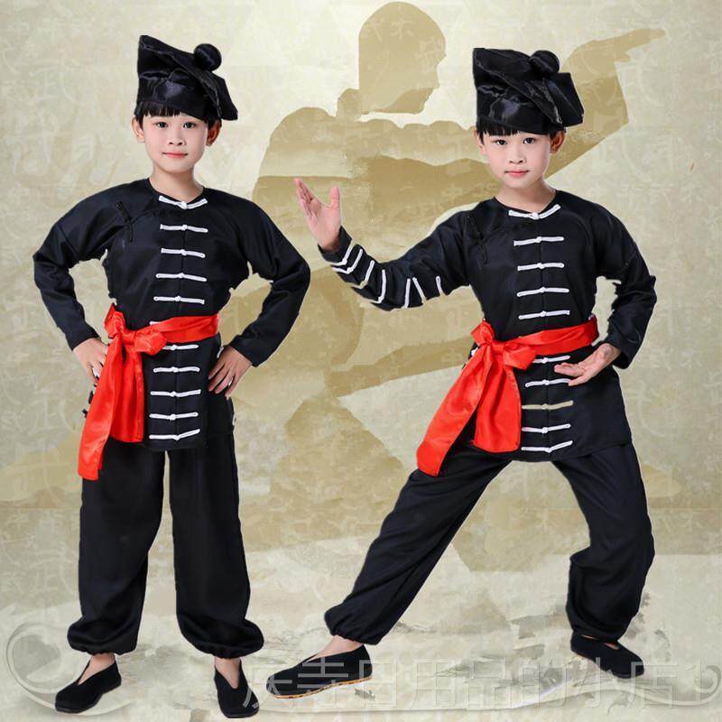 高档儿童武松打服成人话剧舞台演出服装装老虎照虎镜戏子服武术服