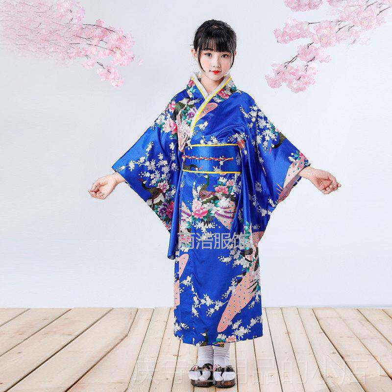 高档演古装女童男童日本儿童服复古万节圣学生合和唱出舞蹈表演日
