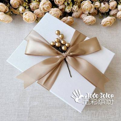 高档装护肤品面膜礼的物盒子空盒女 女礼生版品包装空ins风盒礼盒