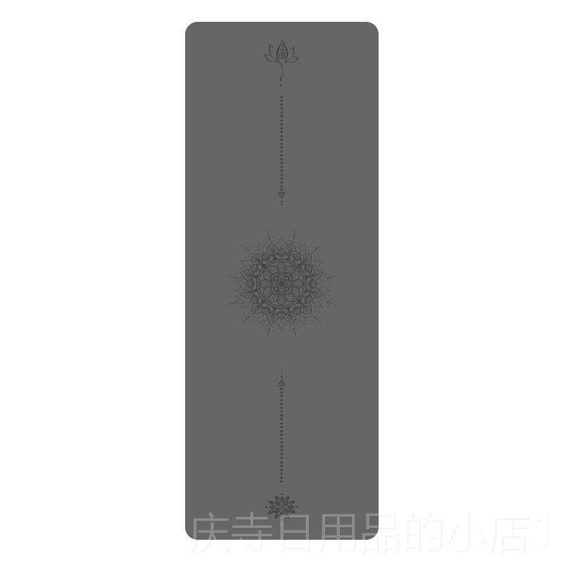 高档双动防吸汗运滑健身垫天然橡面胶PU土豪瑜伽垫加长加宽加厚款