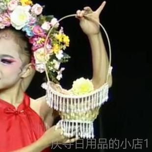 高档簪花入梦儿舞童演出典服2025群新款幼儿蹈服女童舞古舞表演服