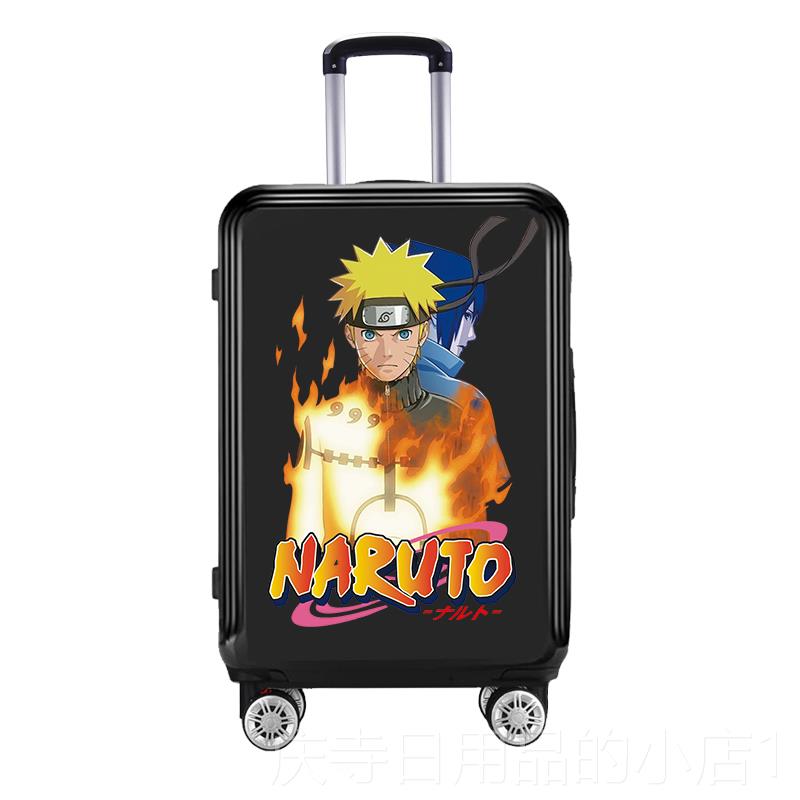 高档火影忍者箱行李潮流男学生卡通动漫周拉杆中边箱女可爱韩版in