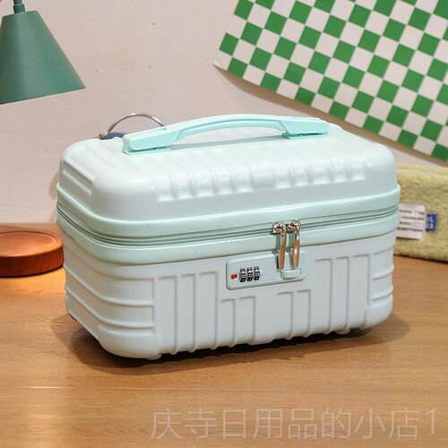 高档韩版手提包女小型化你妆包迷旅行收箱包化包妆品纳轻便手提箱