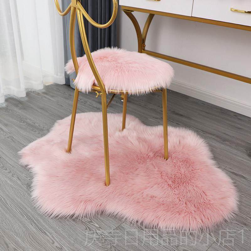 高档毯毛绒地室可爱妆云朵形梳台地卧毯凳子垫仿羊毛长毛卧室装饰,居家布艺,地毯,淘宝优惠券,粉丝福利购,淘宝优惠卷