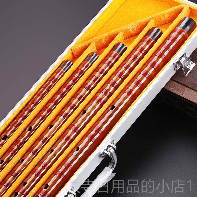 高档装伶吟高专业演奏竹笛子套C初学精D/E/F/G调档5制小A降E7支套