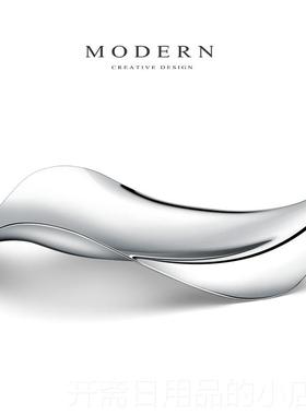 正品摩登ODERN欧式现代创意不锈摆干水钢果盘碟轻奢风家M居客厅茶