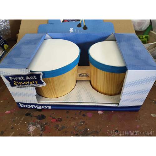 正品一部原创单正品邦戈鼓梆格第鼓大器小双击鼓打乐牛皮鼓表面