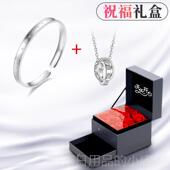 2024新款 正品 9999足银手镯情女纯银年款 节手日礼物送女友闺轻蜜链