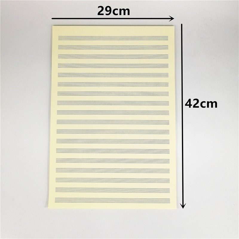 五线谱总谱纸1克8k开作曲钢琴谱夹纸小提琴架子鼓萨克斯专用