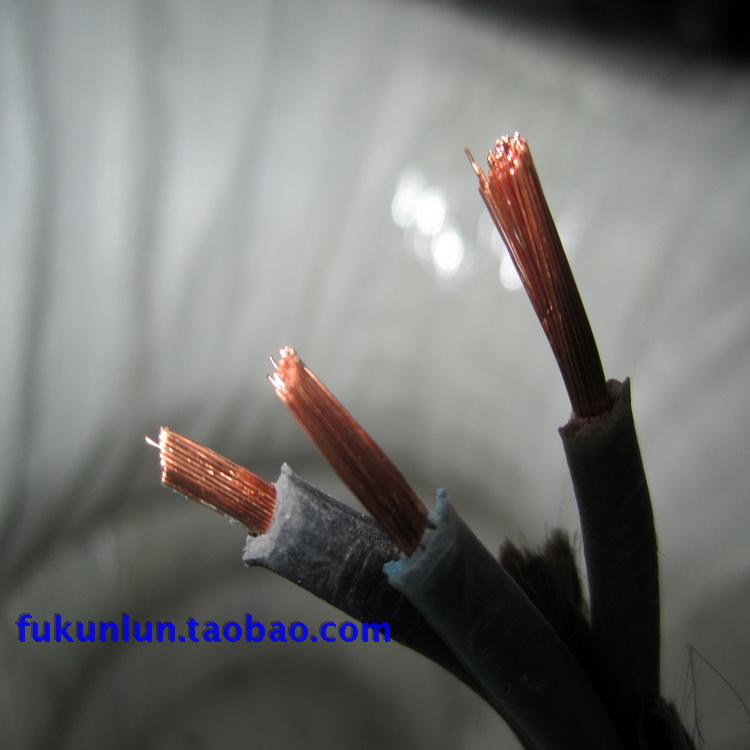 江苏南洋YZ3*2.5平方国标橡胶地缆线橡套电缆线 电线电缆 1米