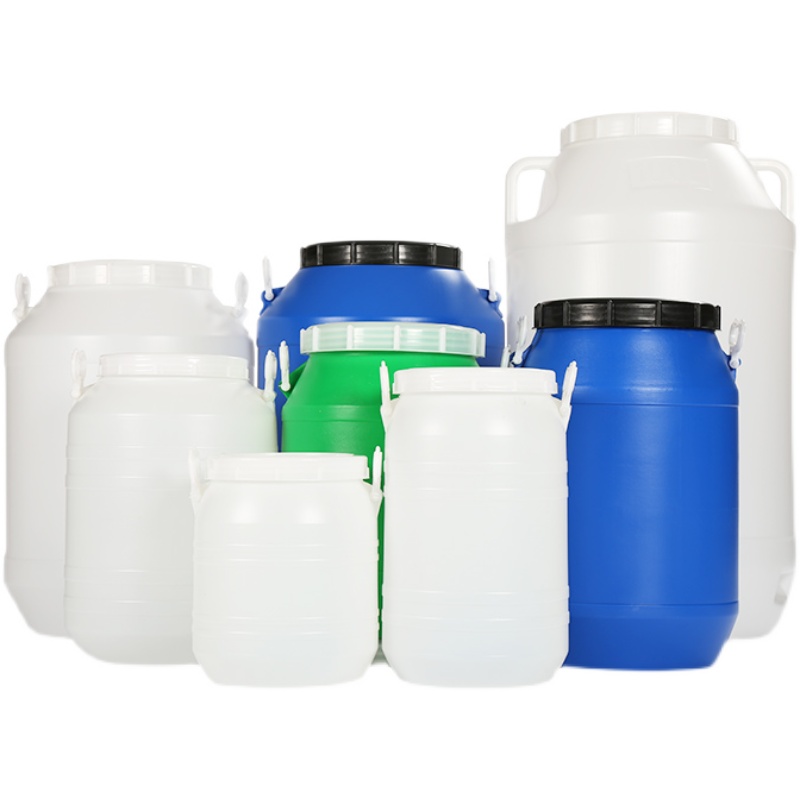 塑料桶带盖子化工桶食品级加厚升LKg大储水桶酵素圆桶100斤密封