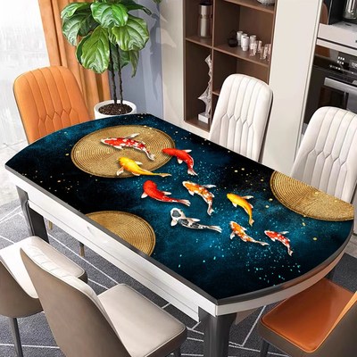 椭圆形桌垫加厚餐桌布家用茶几桌布防水防烫防油免洗餐桌垫保护垫