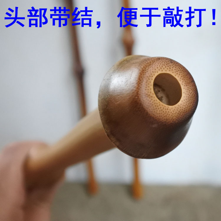 【轻巧有力筇竹棒】手工刮皮打磨 实用文玩棍 宠物棒