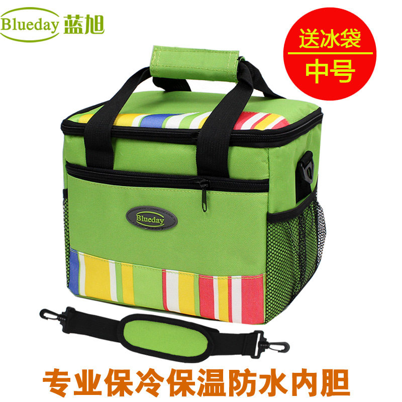 新款可拆肩带加厚冰包冰袋/保温包 中号野餐包 保鲜背奶包保温袋图片