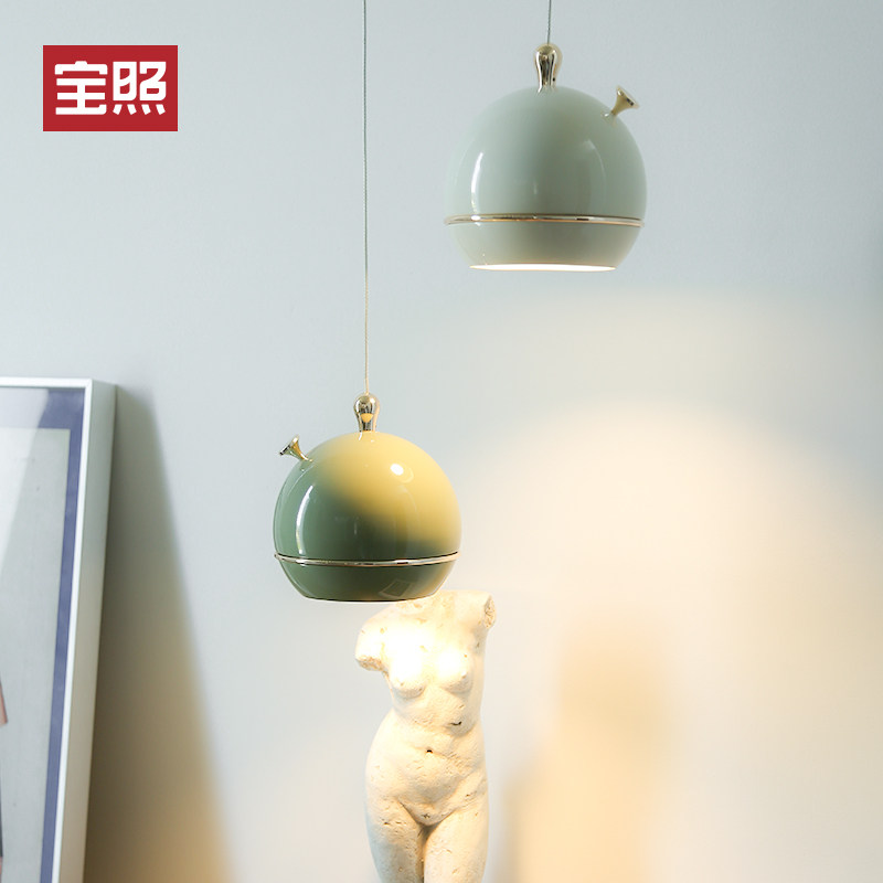 宝照泡泡鱼小吊灯 复古创意玄关吧台餐桌床头灯具店铺商用装饰灯