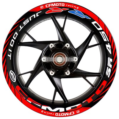 适用于 春风450SR 改装 轮毂贴 钢圈贴 轮圈贴 防水反光警示贴纸