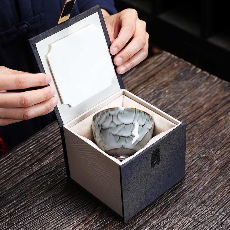 陶瓷茶杯大号主人杯茶碗功夫茶具窑变茶盏单个家用小茶杯单个