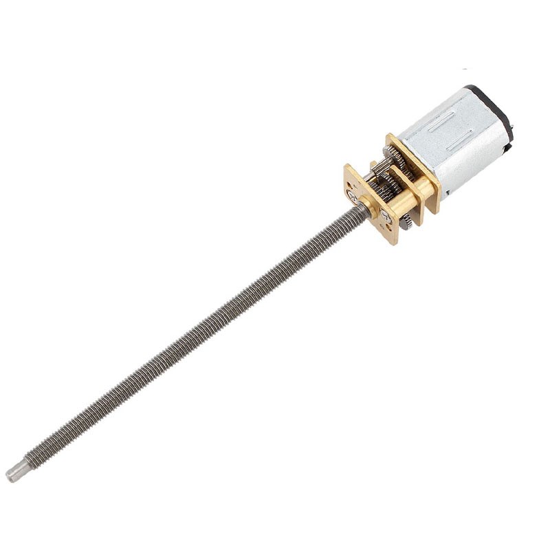 -N20直流微型减速电机M*100加长螺纹轴丝杆小马达3VVV低速