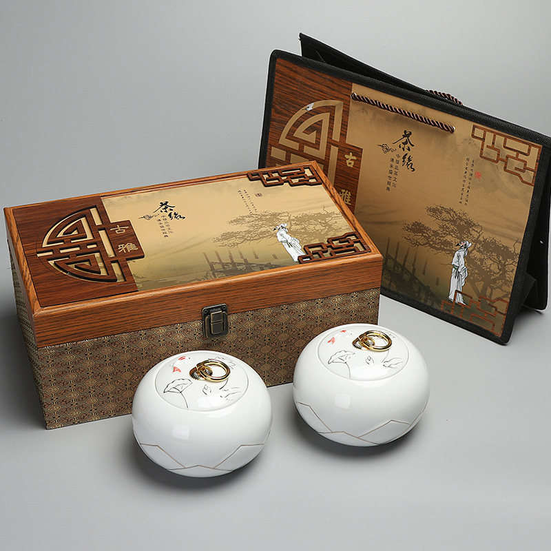 茶叶罐包装礼盒装空盒空礼盒高端精致定制绿茶红茶白茶金骏眉龙井图片