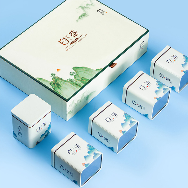 安吉白茶礼盒空盒一斤装茶叶包装盒空礼盒高档绿茶白茶礼品盒定制
