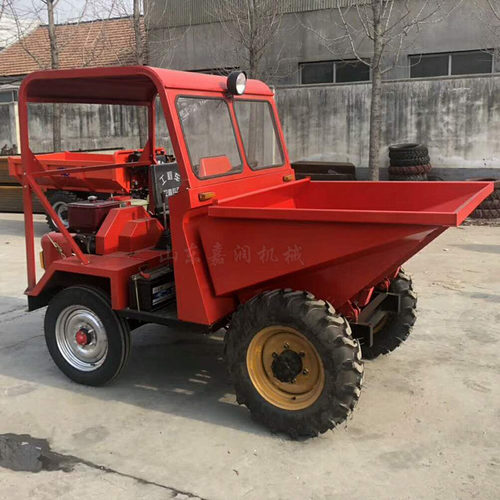 电启动柴油小型翻斗车工程自卸运输车四轮前置卸蹦蹦车