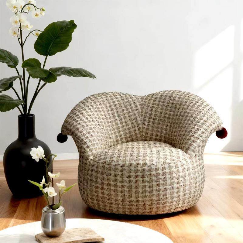 小丑懒人单人沙发法式奶油风客厅阳台设计休闲布艺旋转家用沙发椅,鲜花速递/花卉仿真/绿植园艺,割草机/草坪机,淘宝优惠券,粉丝福利购,淘宝优惠卷