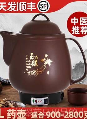 高档8-20中药壶容量煎药壶插电药罐煮药机L锅大中医药房熬砂药煲