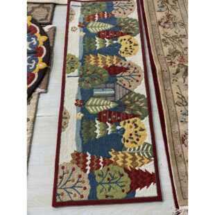 高档外贸出口美手工地毯地式7垫14*10家用入户儿童房门厅田园梦幻