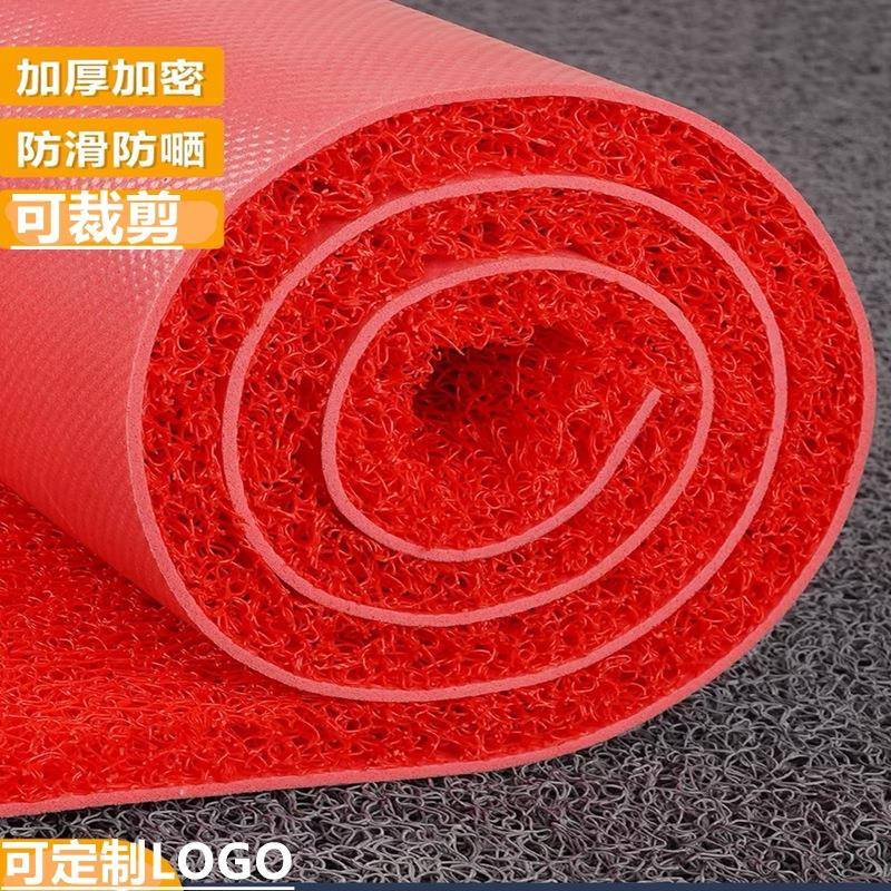 丝圈地垫商用红地毯室外入户门垫防水防滑PVC地垫子酒店迎宾地毯