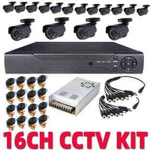 1000 H.264 16路监控系统 安防工程 CCTV Kit 16CH line DVR