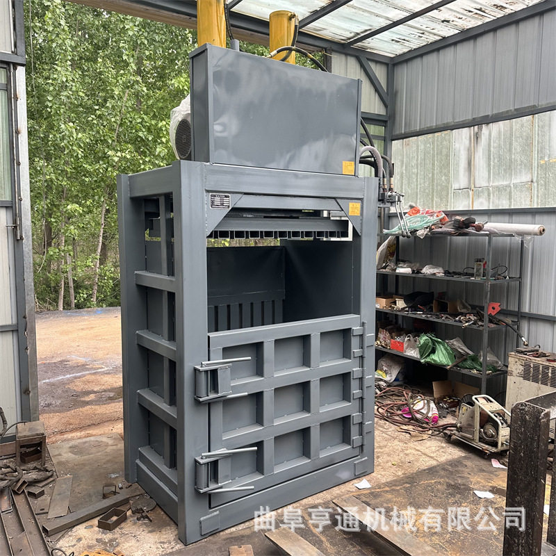 双缸立式液压打包机40吨60吨废纸塑料瓶打包机橡胶轮胎压缩打包机