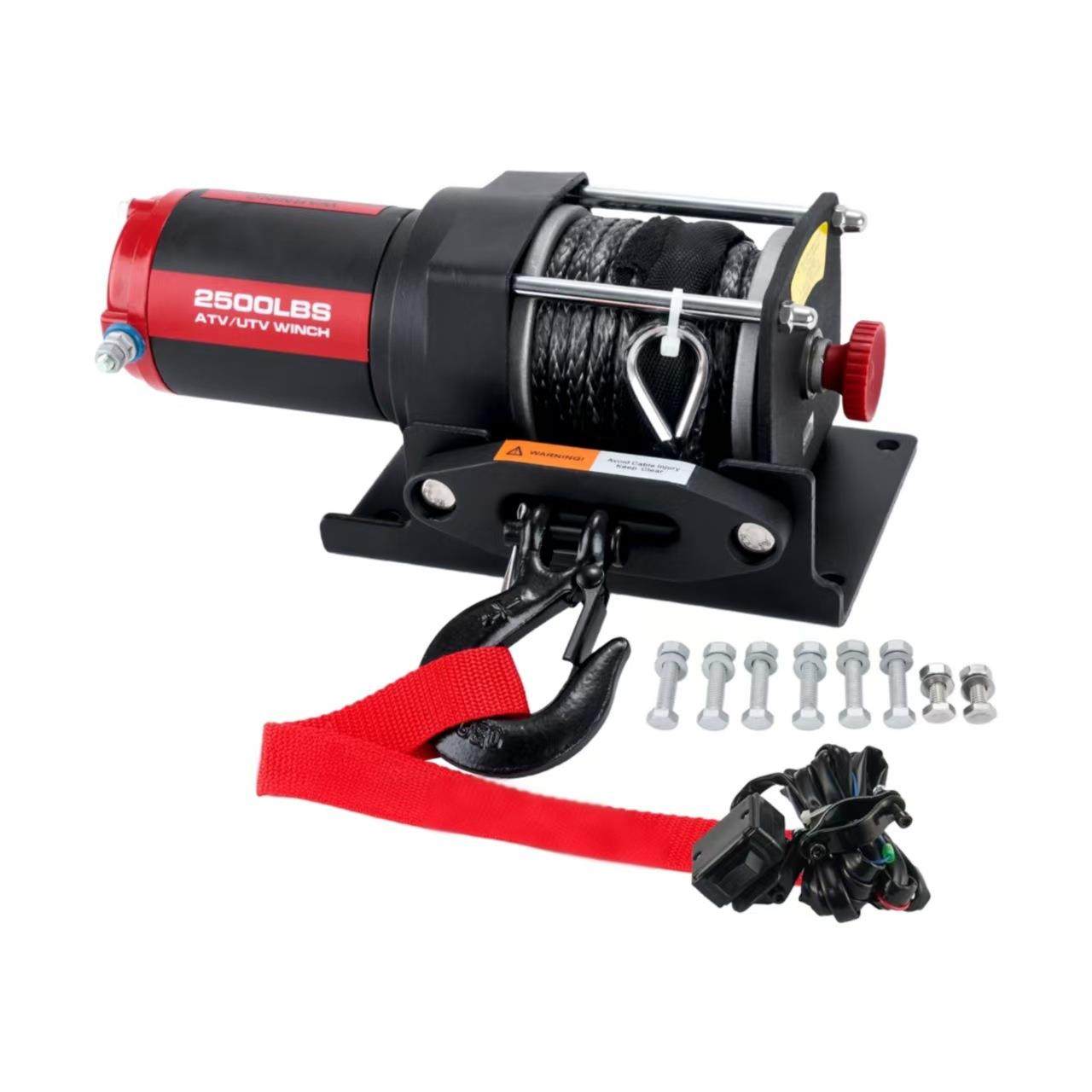 2500磅 便携式电动绞盘 厂家直销 越野车绞盘