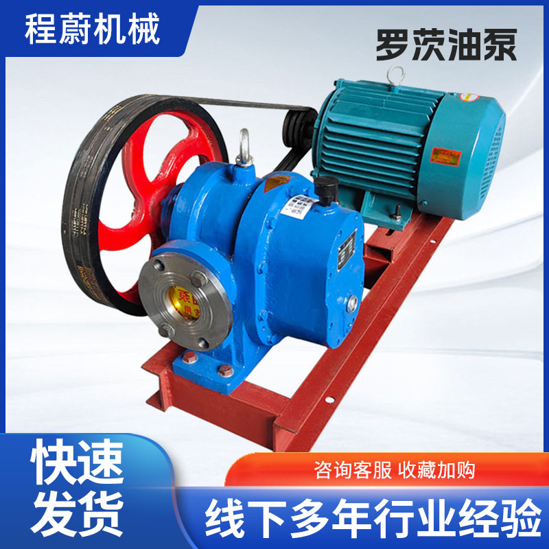 高粘度铸铁罗茨泵树脂甘油沥青输送泵涂料油漆转子泵高温稠油泵