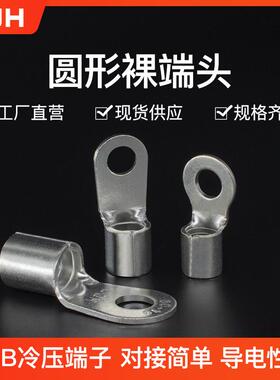 CJH端头RNB5.5-8/10/12紫铜0.9厚1000个冷压圆形裸接线端子铜鼻子