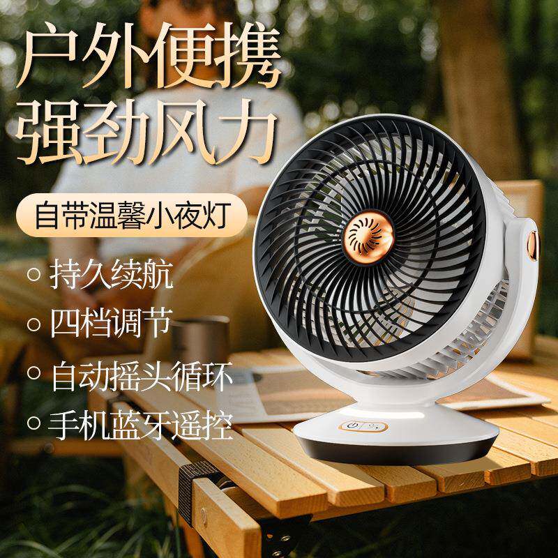 智能桌面风扇小型办公室大风力循环扇壁挂式宿舍电扇落地扇