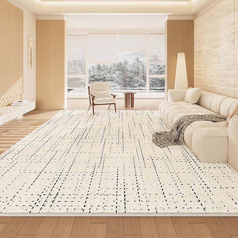 客厅地毯卧室家用防水防污茶几毯轻奢奶油风沙发地垫2023年新款