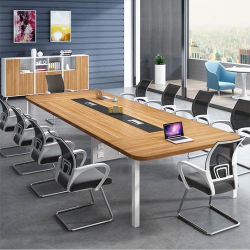 会议室办公桌会议桌椅组合简约现代桌子洽谈长条桌办公家具