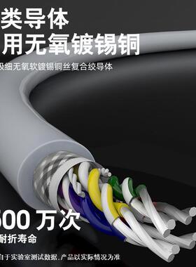 耐弯折1500万次SGS 认证线材20276-24A/4C双绞屏蔽拖链线