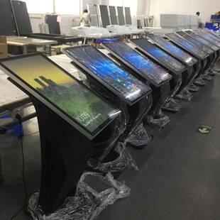 万马32寸卧式触摸一体机 竖挂电容屏 全黑色 window10英文专业版