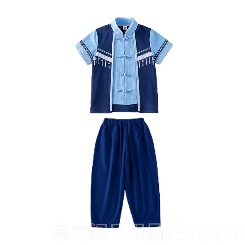 正品园儿童舞蹈服装目民俗节男女童小民族壮族表数演新款幼儿演出图片