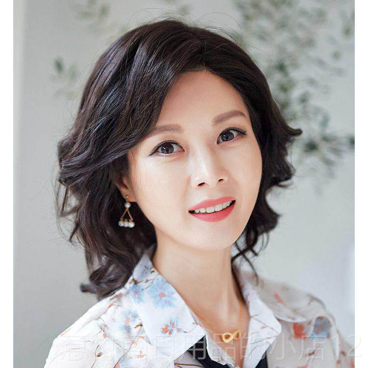 正品假发长发大波浪长卷发真女人中发丝中老年妈头妈发型自然全套