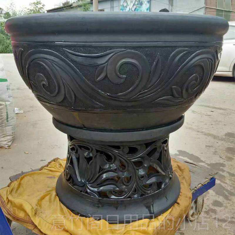 正品土陶素老瓦面盆瓦缸瓦鱼盆金鱼盆陶瓷乌盆家龟睡莲龟鳖用花鱼