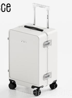 正品ECE205新款白色铝框行李2箱20寸登机箱女24C拉杆箱男旅行寸箱