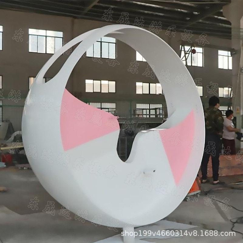 2022网红同互款脚踏发电景区771外装动置七彩发光车不锈钢景户观