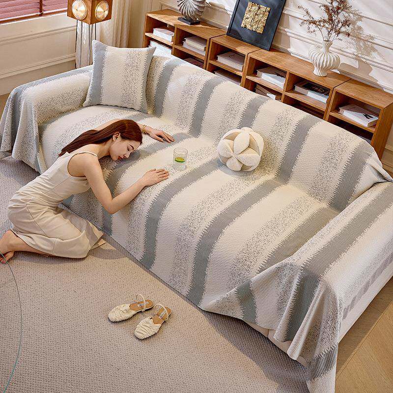 凉感冰丝沙发盖布巾2025夏天全盖防滑坐垫夏季沙发套罩新款沙发垫