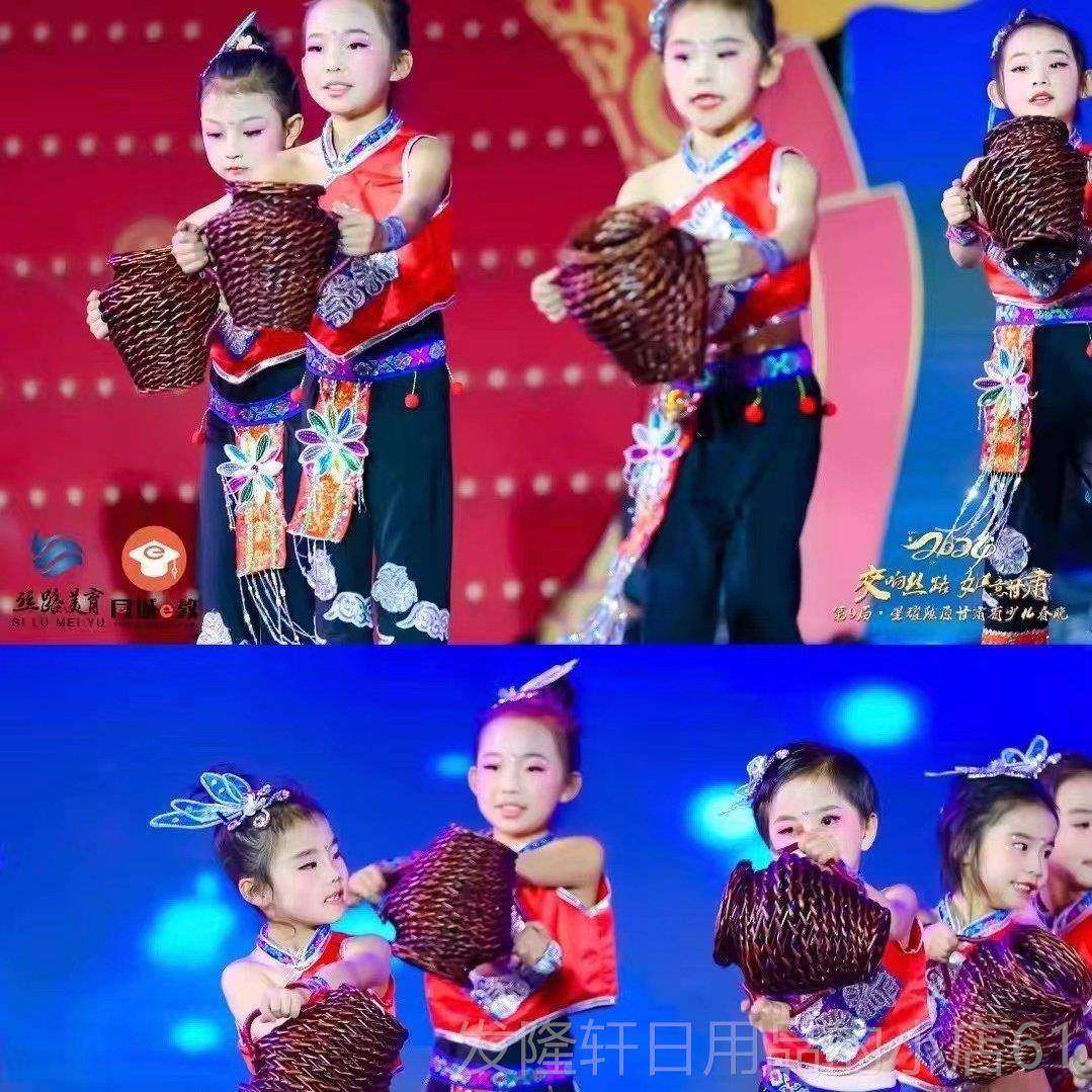 高档醋女舞蹈表服装小河式红儿童演表演服装装肚兜民族服秧歌醋床,童装/婴儿装/亲子装,儿童演出服,淘宝优惠券,粉丝福利购,淘宝优惠卷