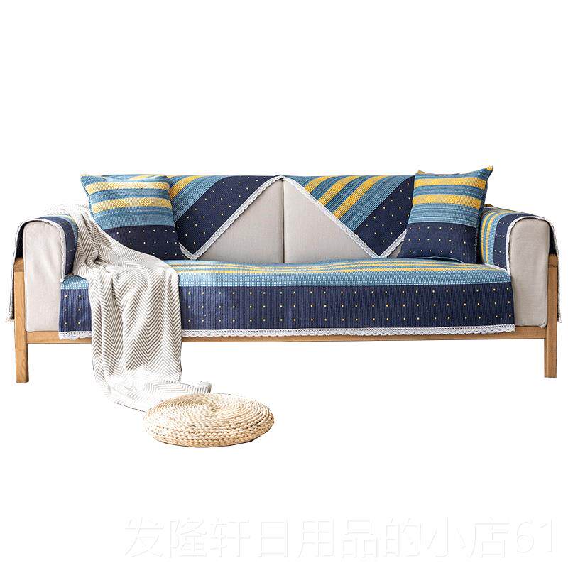 高档棉麻套发垫北欧约四季通用布艺现代简坐垫粗布沙防滑亚麻沙发