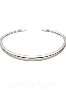 高档UROV尚素觉足银实心手镯女时镯子个性纯银送女D友生S日礼物实